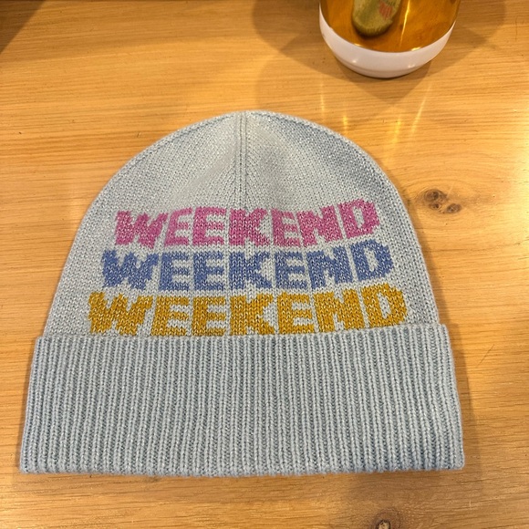 kate spade Accessories - Kate Spade weekend Light Blue Knit Beanie
